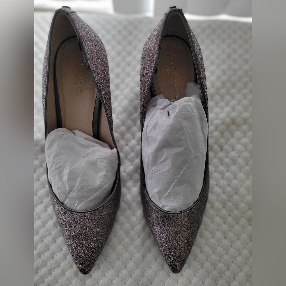 Cole Haan Women's Sparkle Heels - Silver and Pink